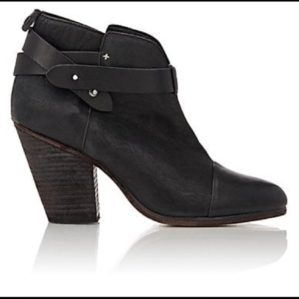 Rag n Bone Harrow booties in Black suede